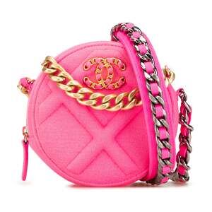 19 Round Clutch With Chain Quilted #221583C20B